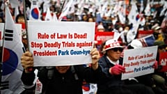 Demonstrations in support of Park Geun-hye