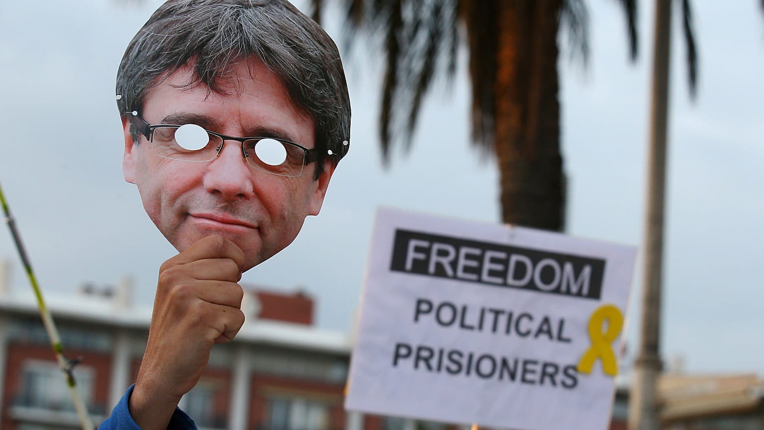 Festa indipendentista per Puigdemont 