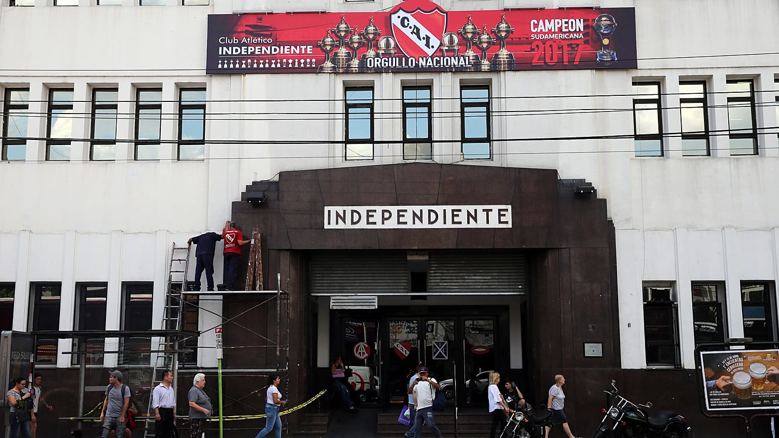 Das Hauptquartier des argentinischen Fußball-Klubs Atlético Independiente 