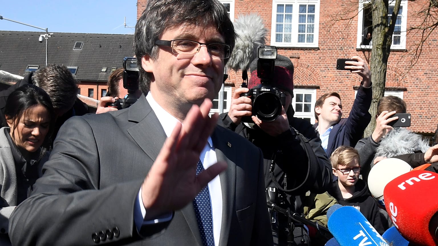 Carles Puigdemont frei und zunächst in Berlin