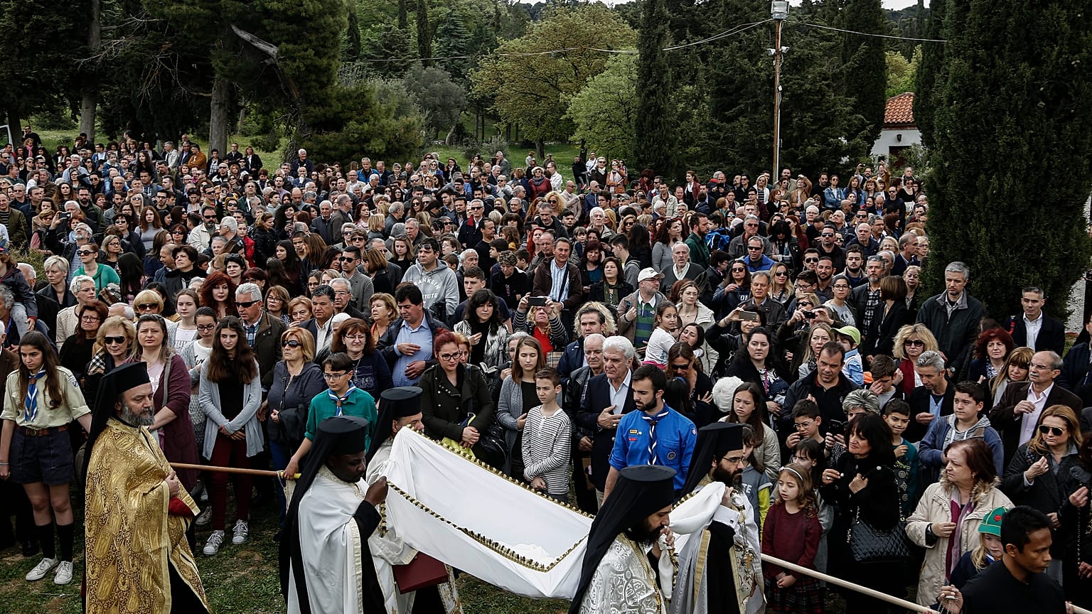 Το Θείο Δράμα στη Μονή Πεντέλης