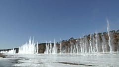 انفجار در یک رودخانه یخی در شمال شرقی چین