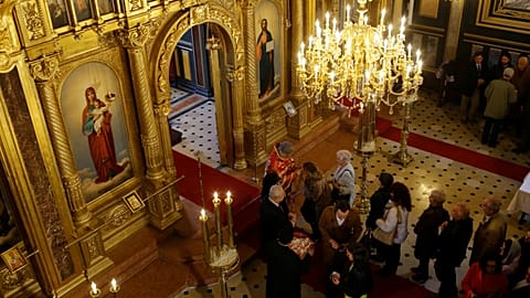 Orthodoxes Osterfest in Moskau