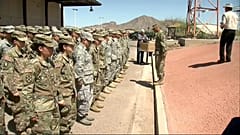 Garde nationale américaine à la frontière mexicaine