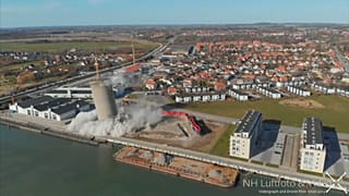 В Дании "снесло" башню
