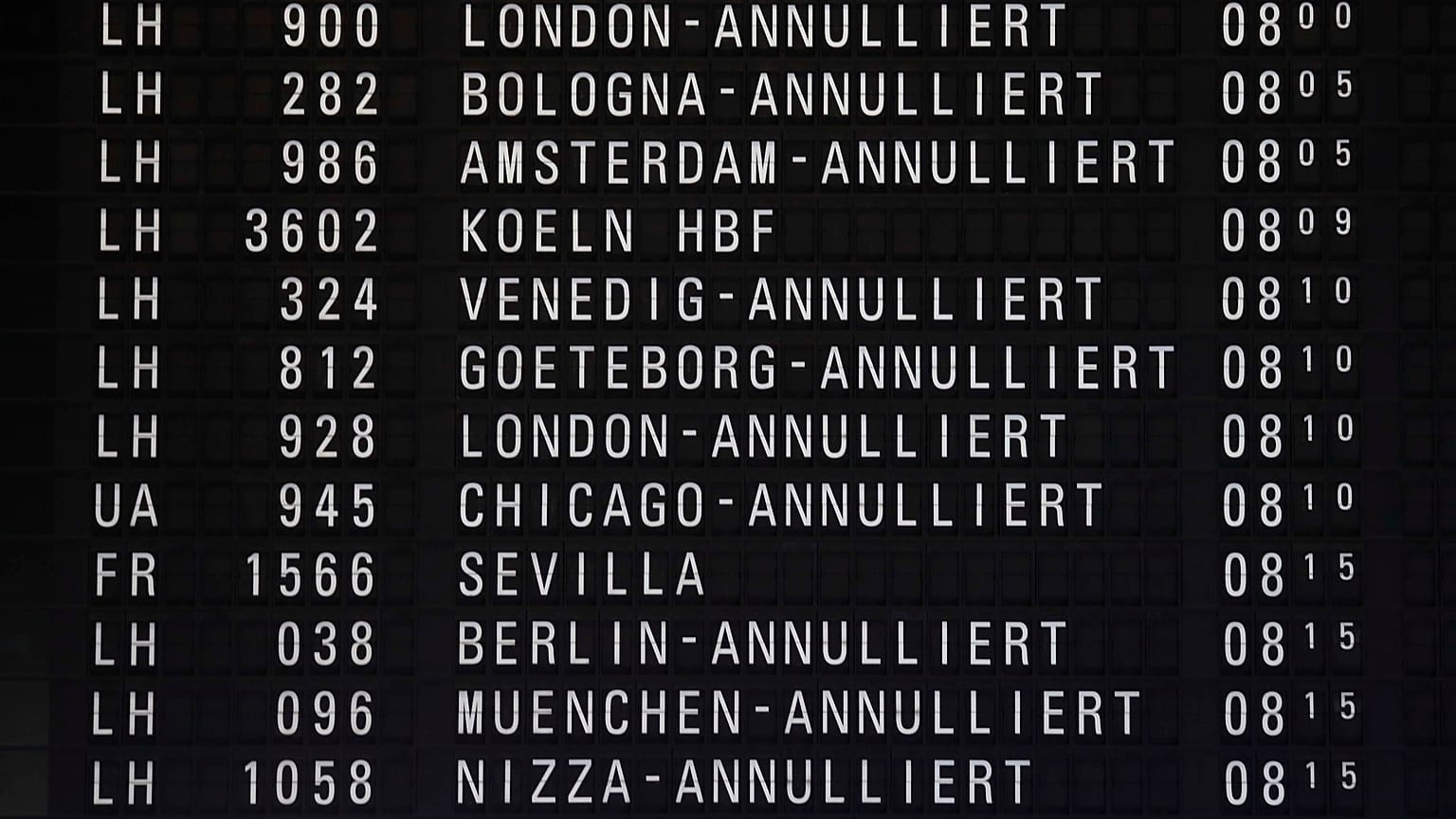 Streiks: Viele Flugausfälle in Deutschland und Frankreich