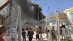 Enfrentamientos en el campo de refugiados de Moria