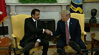 ترامب يستقبل أمير قطر ويناقشان التعاون العسكري وسوريا 