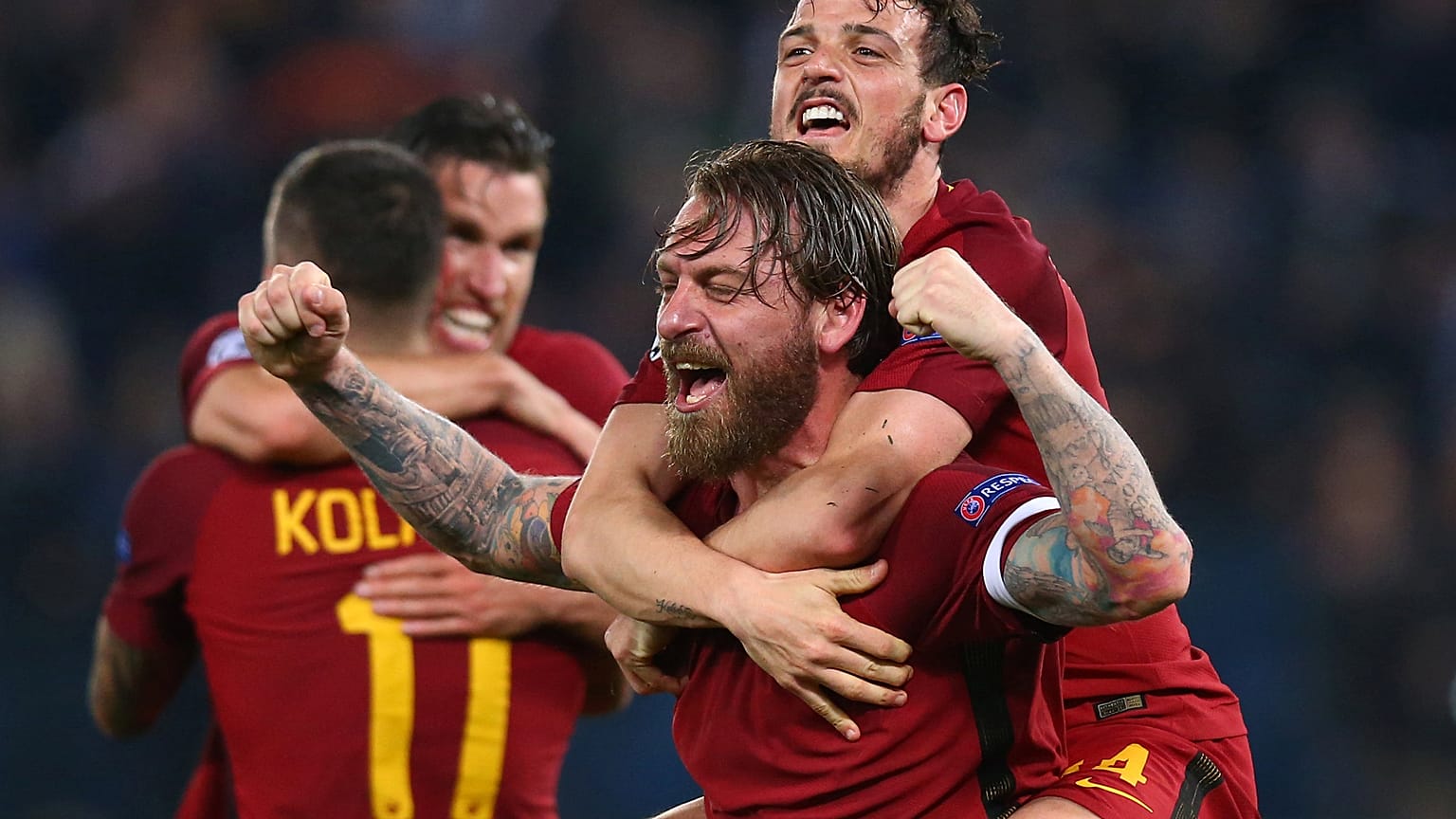 Remarkable Roma knock out Barcelona as Liverpool hold off Manchester City