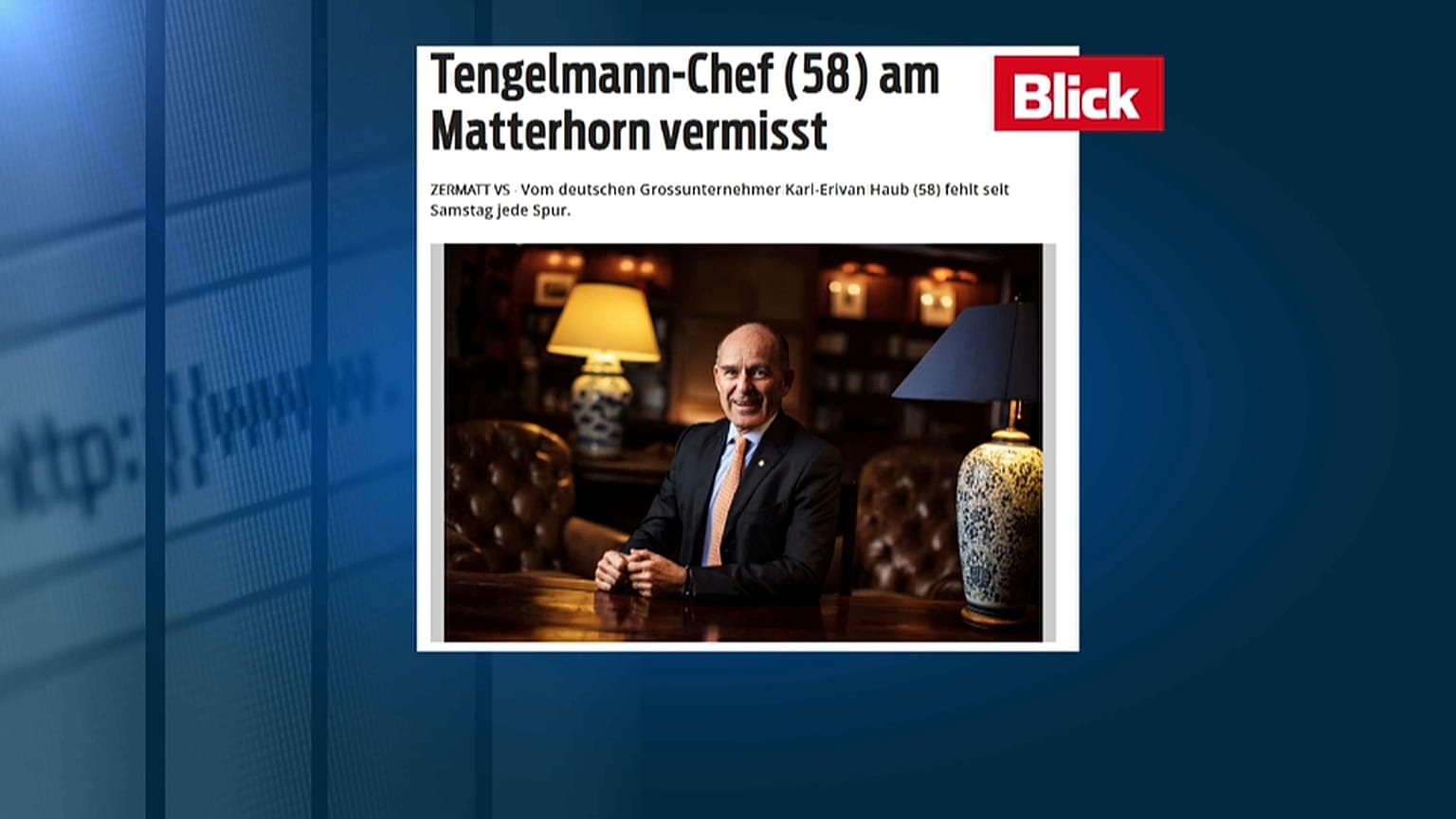 Svizzera: scomparso magnate tedesco Haub