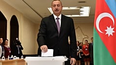 Aliyev votes in Azerbaijan election