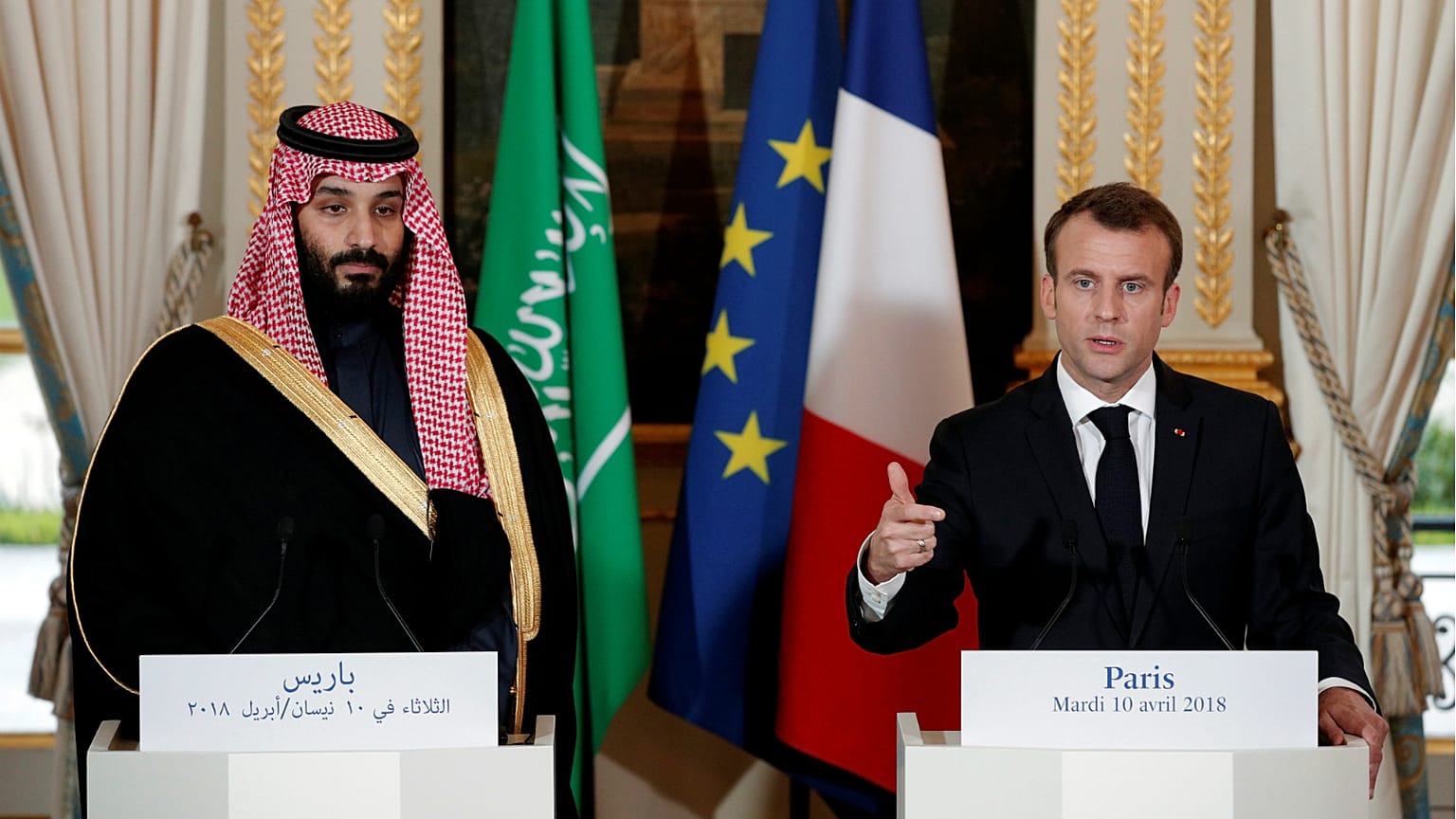 ماكرون يدافع عن ولي العهد السعودي ويطالب بمنحه الفرصة 