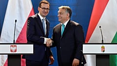 Orbán Viktor miniszterelnök és Mateusz Morawiecki lengyel kormányfő 