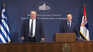 Belgrado: la visita del ministro degli Esteri greco