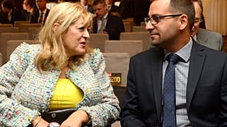 Schmidt Mária és Lánczi Tamás (Figyelő tulajdonosa és főszerkesztője)