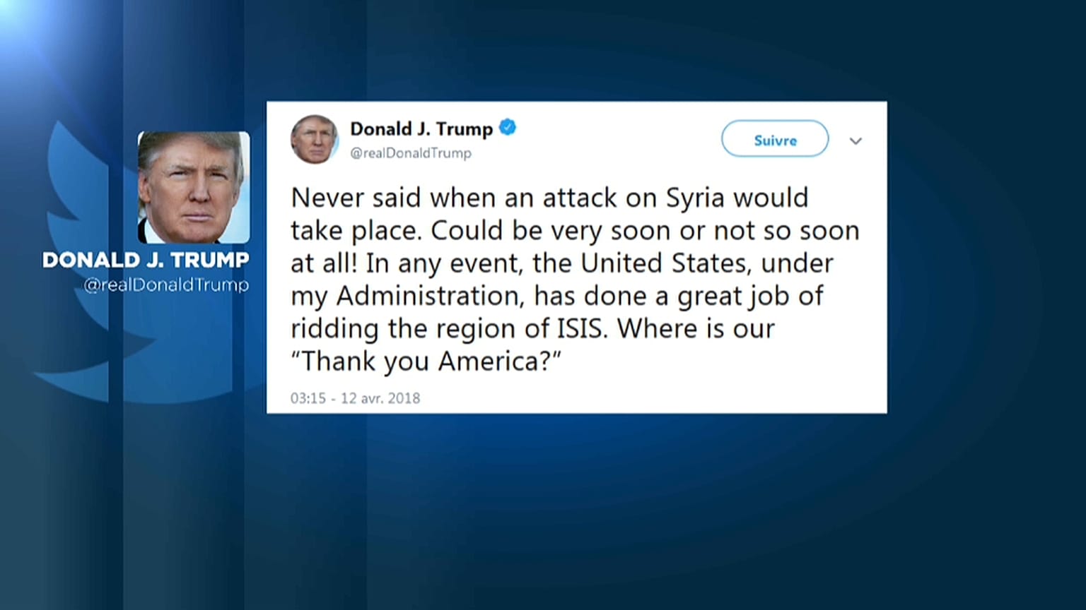 I cinguettii di guerra di Donald Trump: "attacchiamo, anzi no"