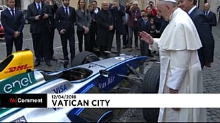 Le pape a béni une formule E