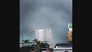 Tornado Swirls Through Downtown Fort Lauderdale