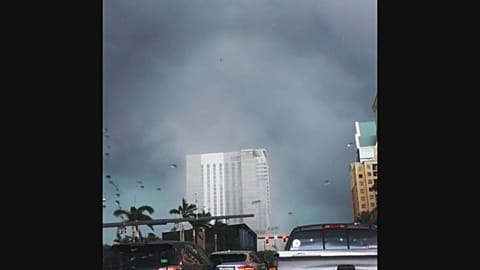  Tornado Swirls Through Downtown Fort Lauderdale