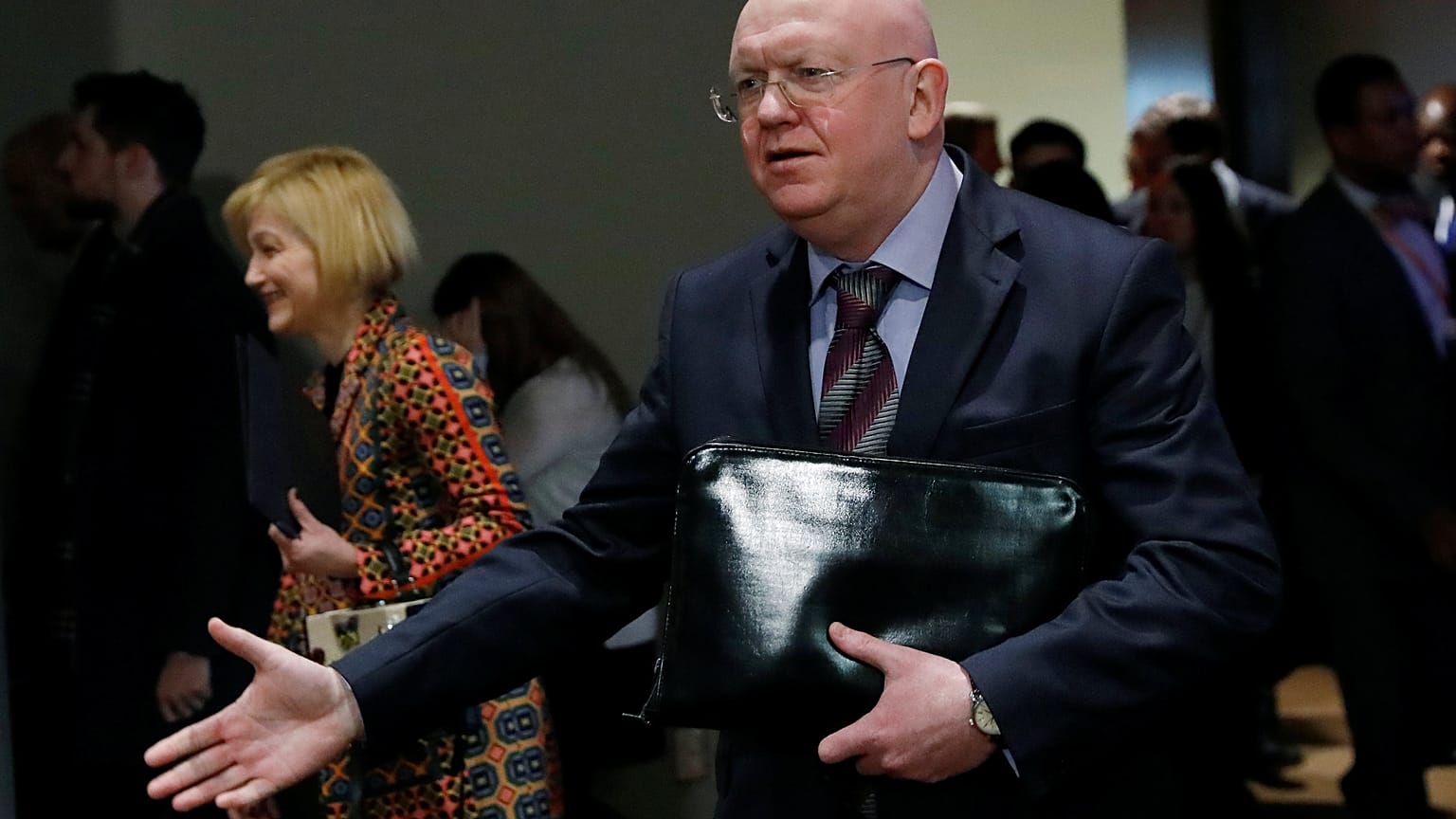 Russlands UN-Botschafter Wassili Nebenzia in New York