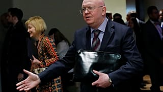 Russlands UN-Botschafter Wassili Nebenzia in New York