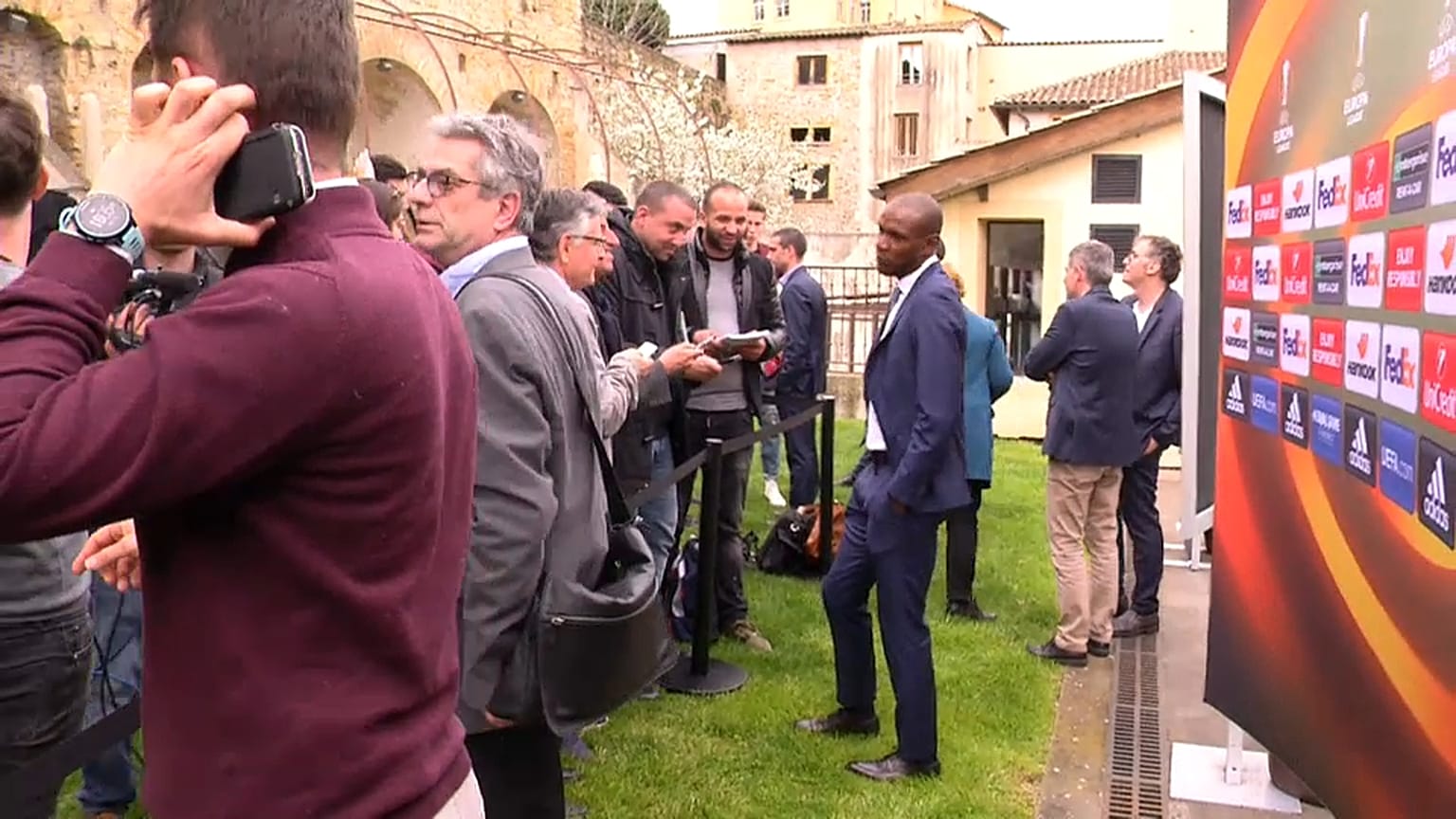 Europa League - Eric Abidal in Lyon