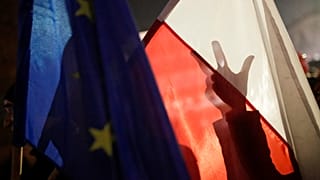 A protest against judicial reforms in Poland, Cracow, November 24, 2017