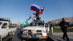 Митинг сторонников Асада в Дамаске