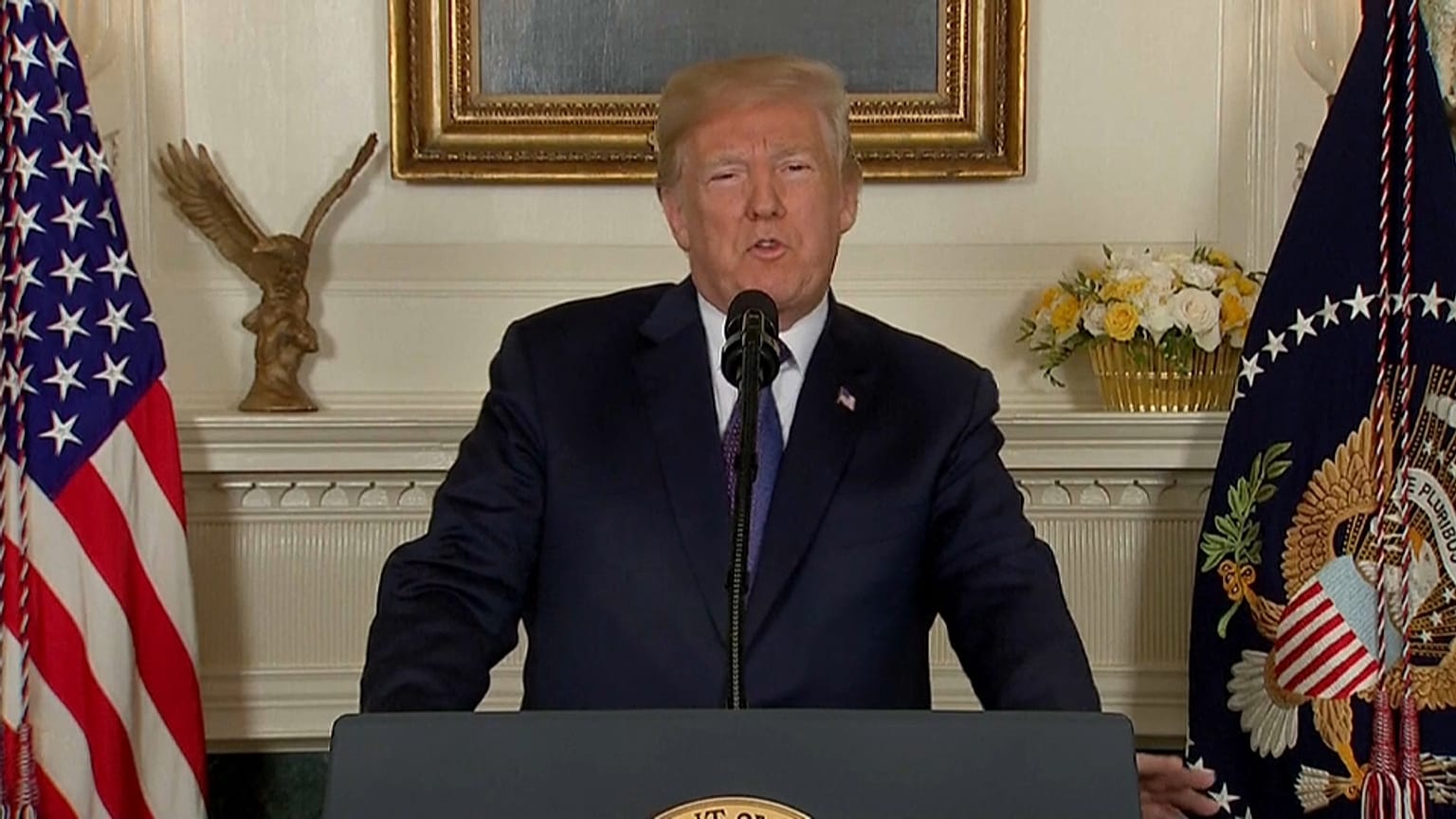 Síria: Donald Trump fala de "missão cumprida"