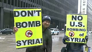 Raids en Syrie : manifs et contestations en Occident