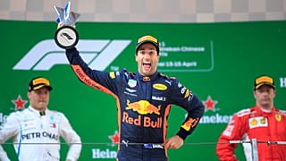 Daniel Ricciardo celebrates victory in Chinese Grand Prix