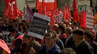 Los pensionistas siguen en pie de guerra en España