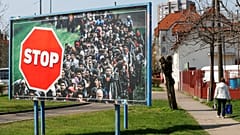 An election poster of Viktor Orban's Fidesz party in Hungary