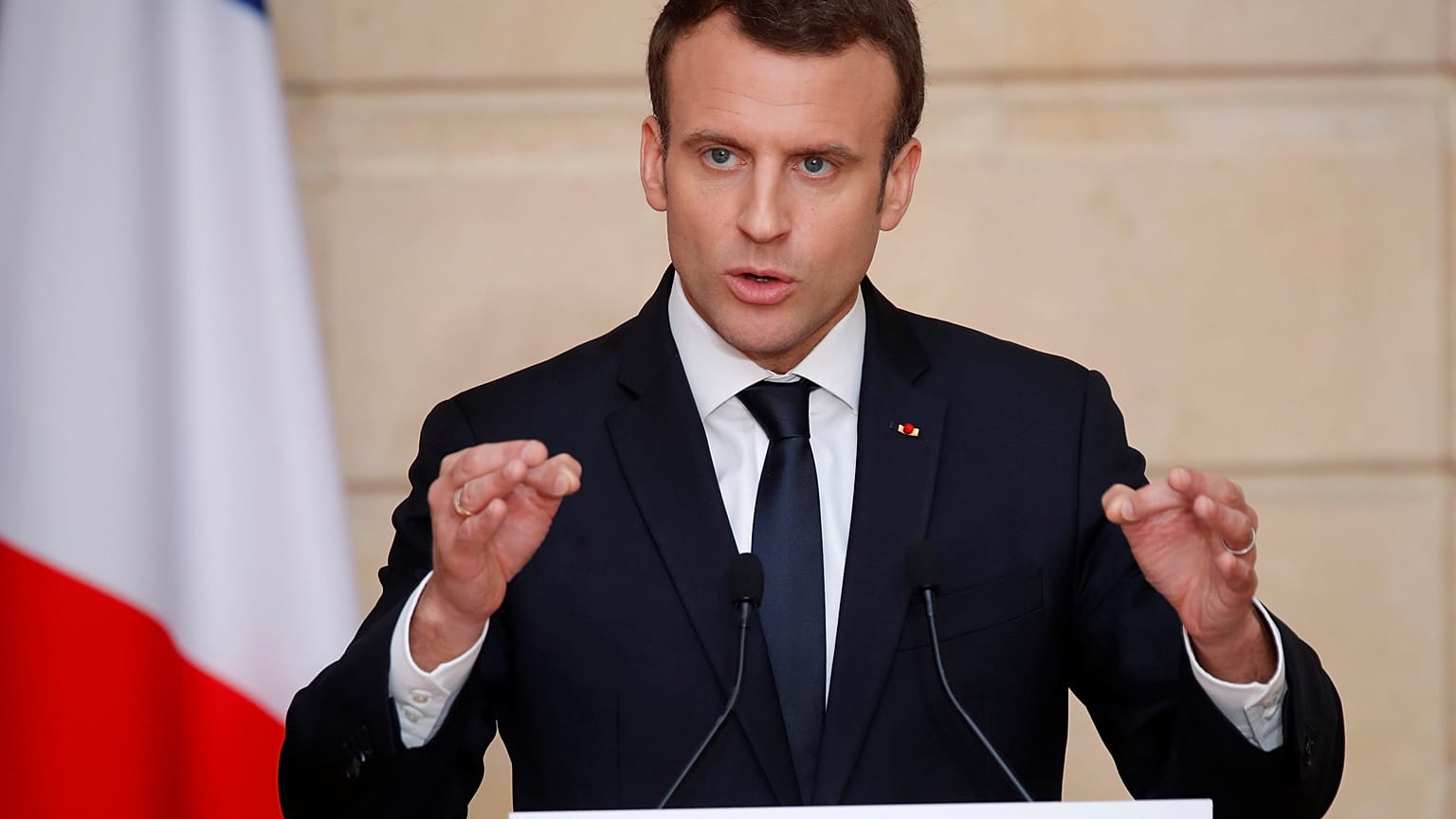 Le président français Emmanuel Macron