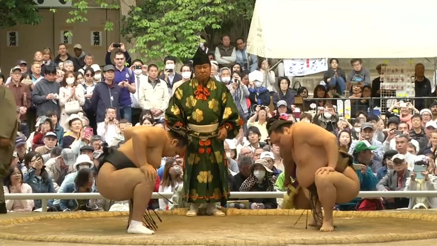 Scandal hit sumo wrestlers bounce back