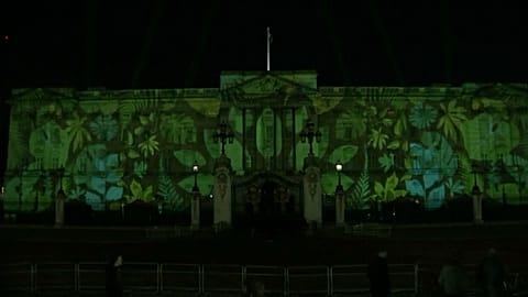 Buckingham Sarayı yemyeşil oldu