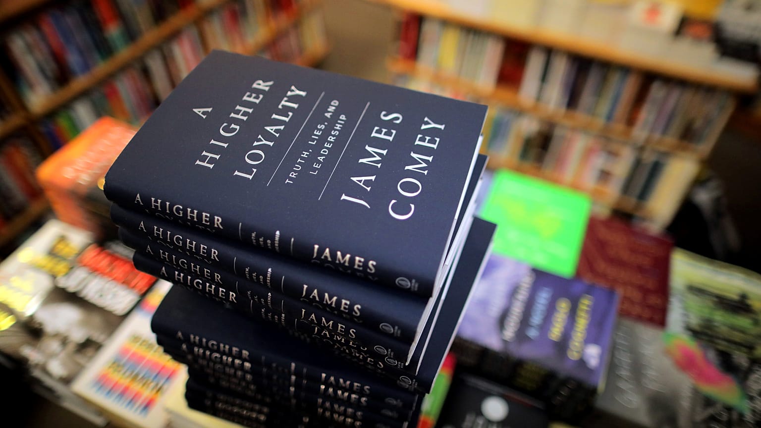 Sales of the former FBI director's memoir were reported to be brisk