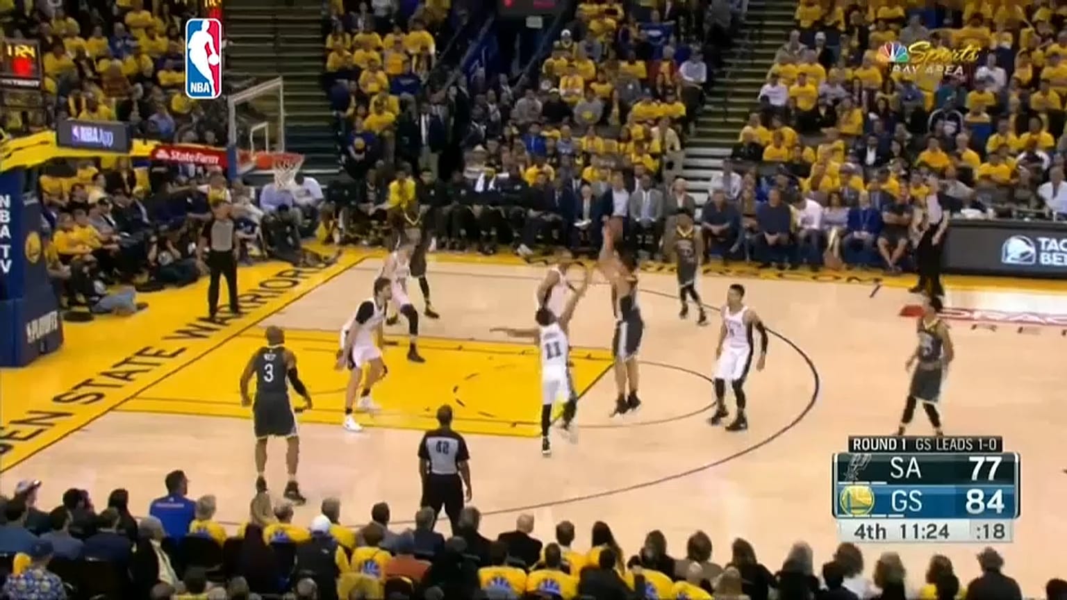 Play Off NBA: i Golden State warriors conVincono contro gli Spurs