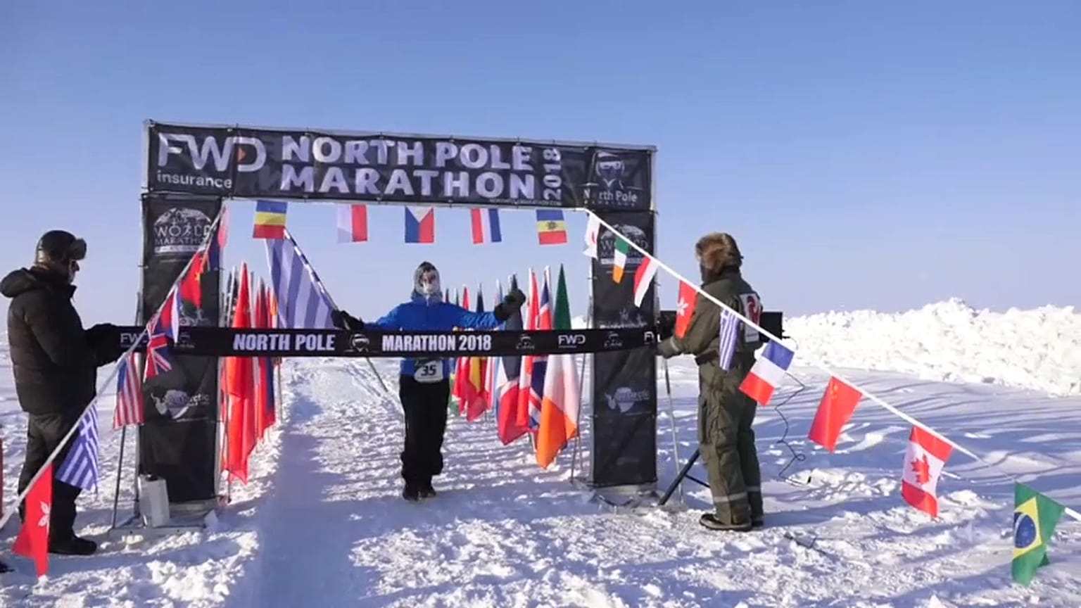 Le marathon du Pôle Nord remporté par un Grec