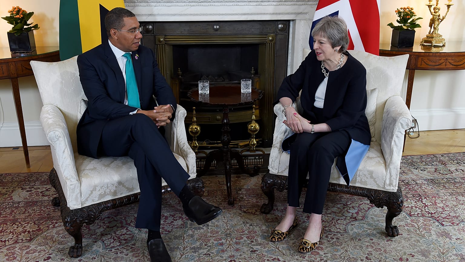 Premierministerin May traf Jamaikas Premierminister Andrew Holness