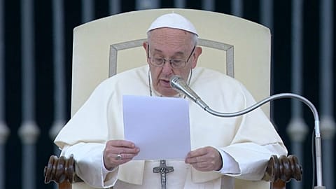 Audience vitale pour le pape