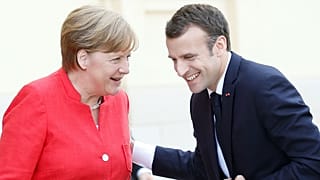 Watch again: Macron and Merkel want to agree Eurozone reform by June