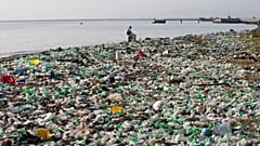 Rubbish on a beach