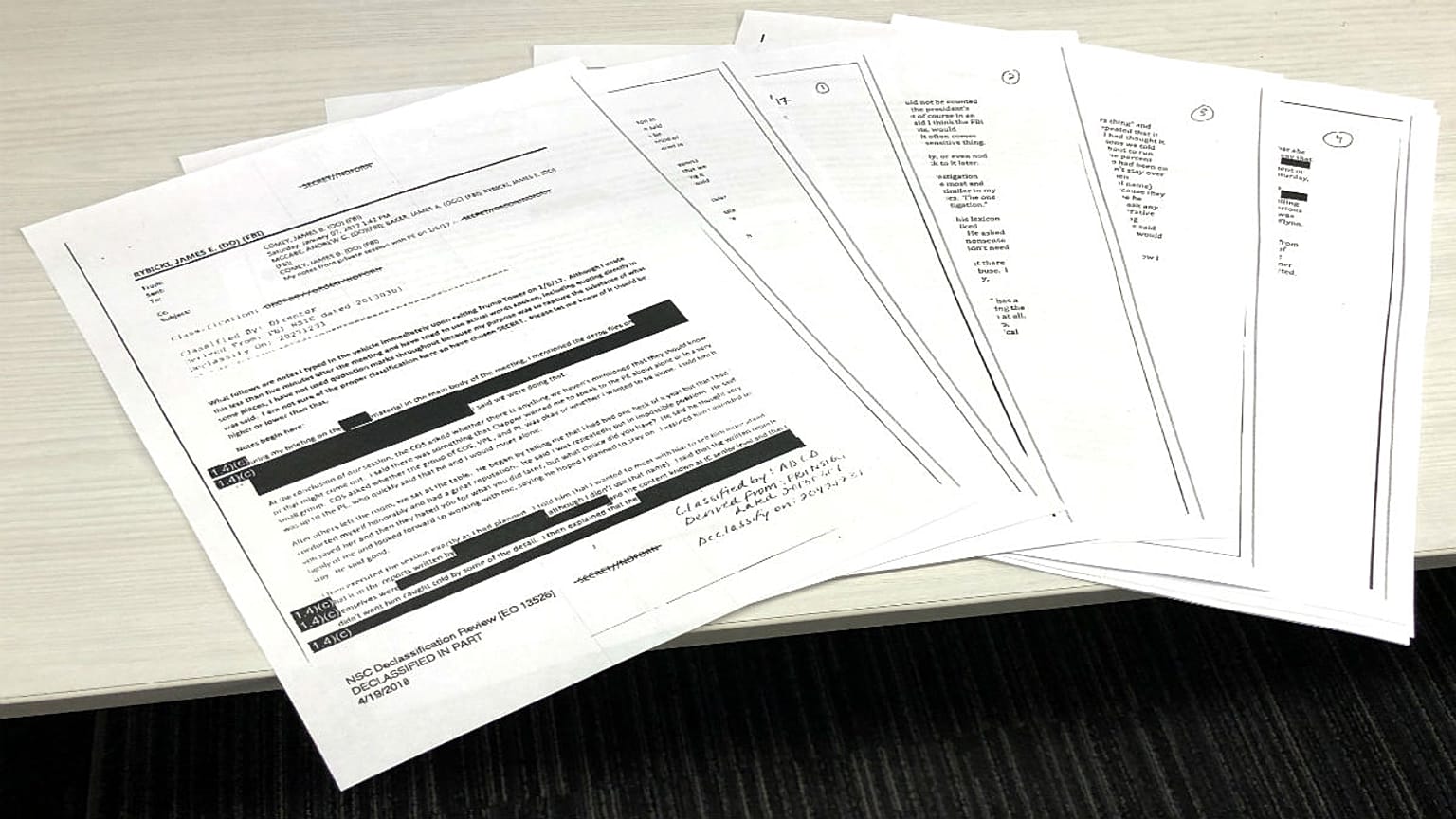 memos of James Comey