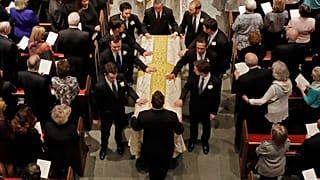 Quatro antigos presidentes no adeus a Barbara Bush