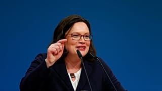 Andrea Nahles mit 66,35 % zur SPD-Chefin gewählt
