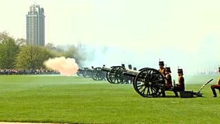 London gun salute marks Britain's Queen Elizabeth's 92nd birthday