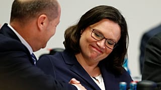 66 % für SPD-Chefin Nahles: "Keine Heilsbringerin und kein Engel"