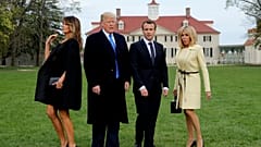 Um tapete vermelho para Macron na América de Trump