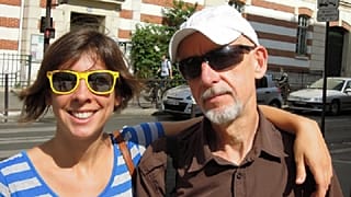 Lola Salines with her father, Georges